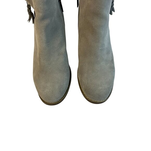 Blondo Villa Waterproof Chelsea Boots Size 8.5 Grey Suede Ankle Casual Winter - Picture 3 of 13